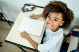 Girl School smiling